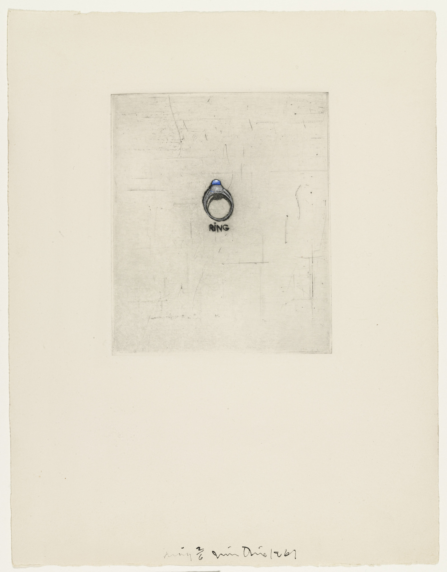 Jim Dine. Ring from These Are Ten Useful Objects Which No One Should Be Without When Traveling