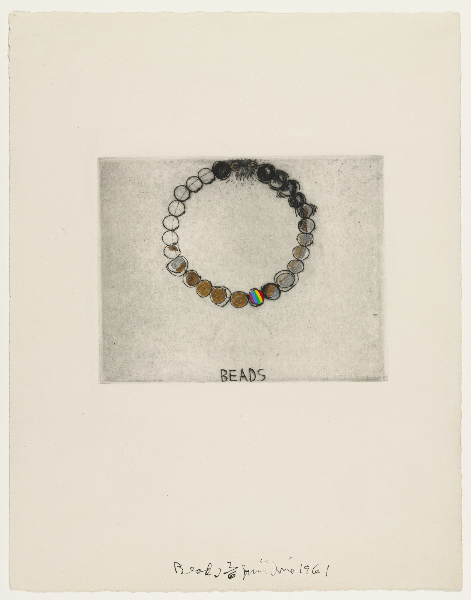 Jim Dine. Beads from These Are Ten Useful Objects Which No One Should Be Without When Traveling