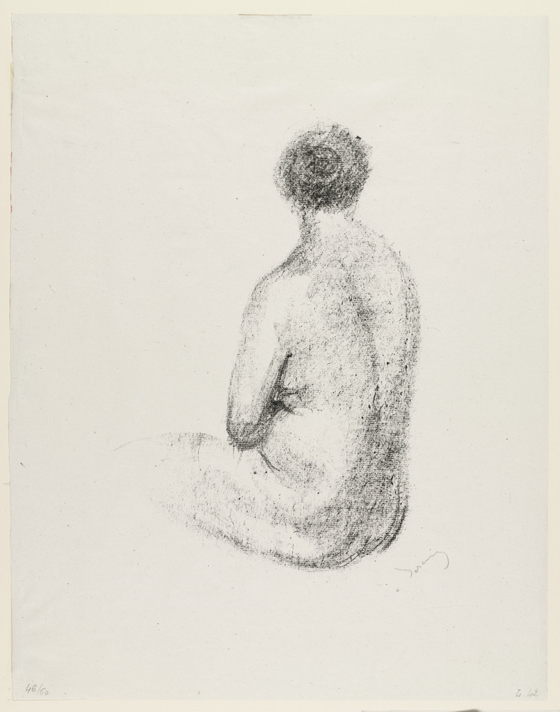 Seated Nude, Back Turned