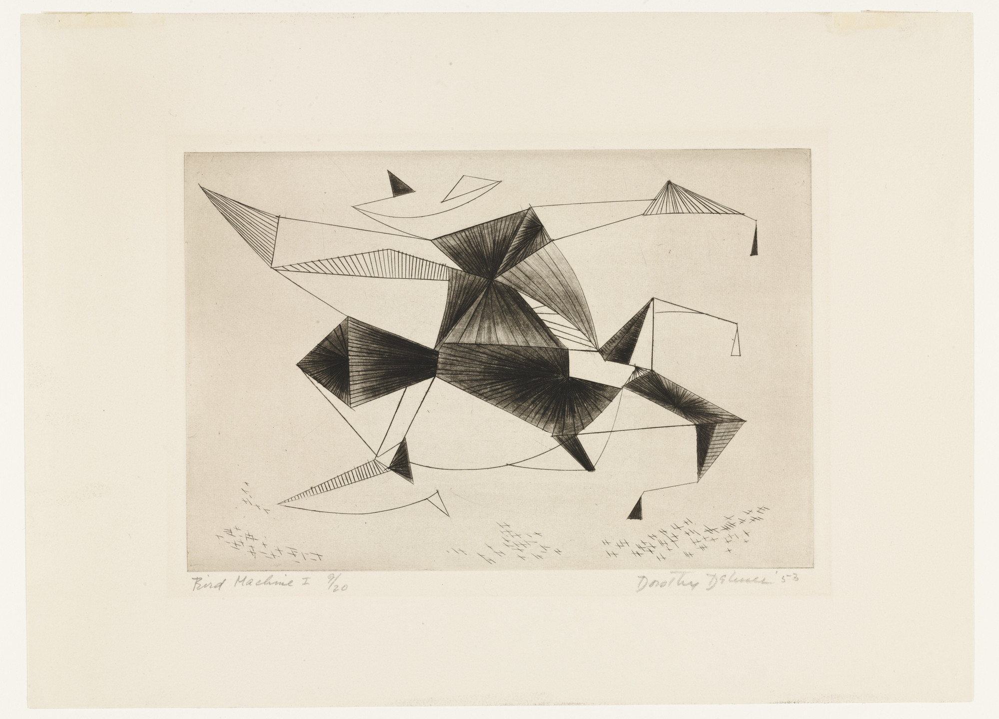 Dorothy Dehner. Bird Machine I. 1953, printed 1980s