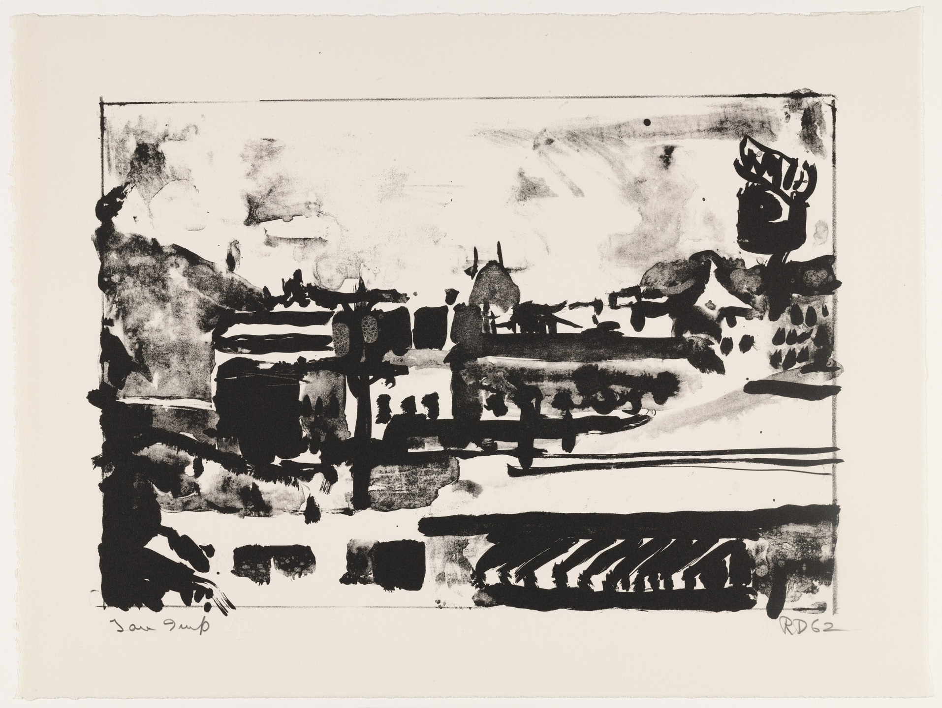 Richard Diebenkorn. Landscape with Awning. 1962