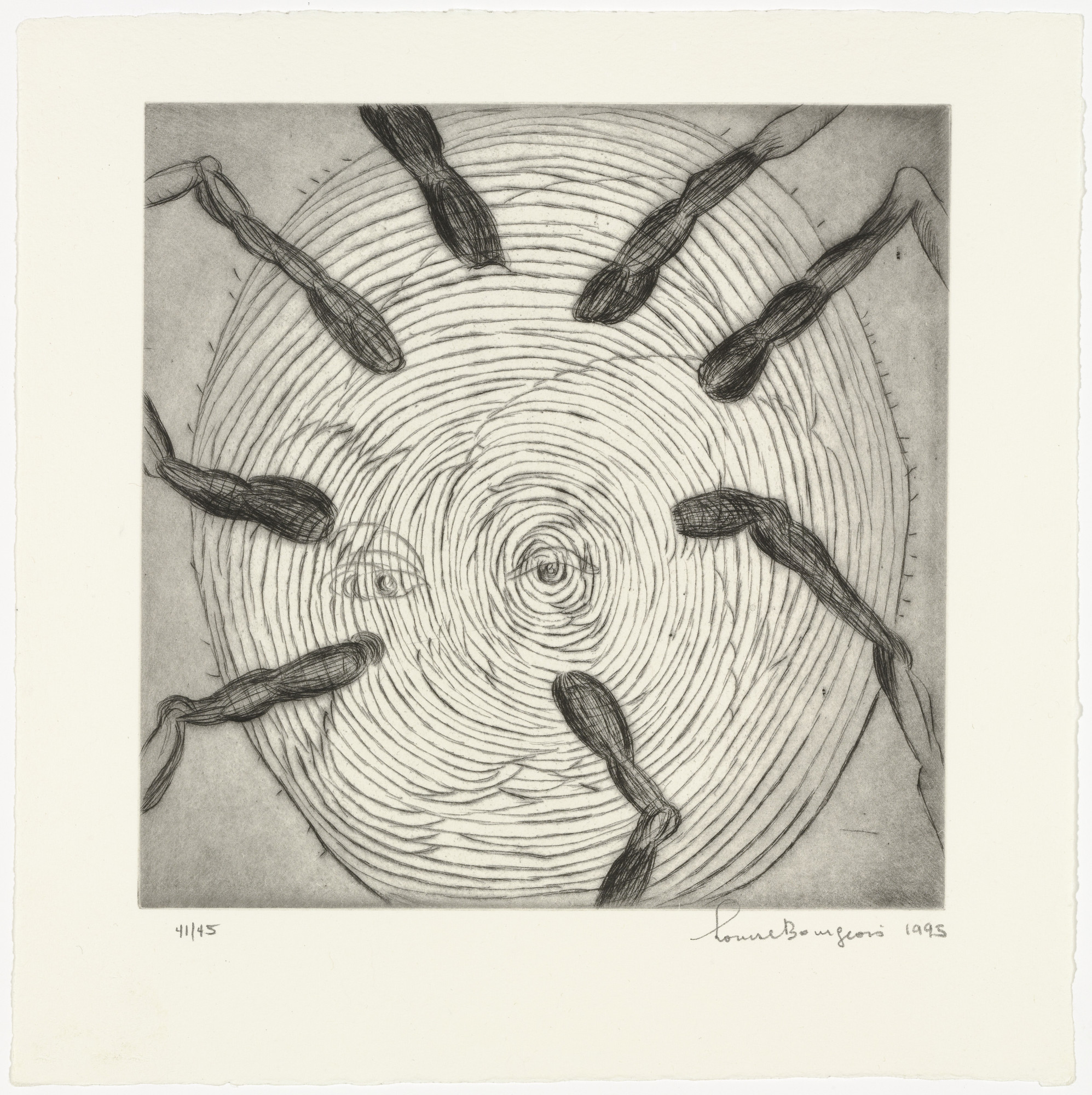 Louise Bourgeois. Untitled, plate 6 of 9, from the portfolio, Ode à Ma Mère