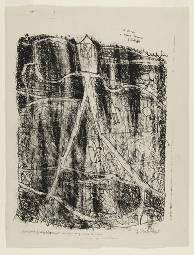 Jean Dubuffet. Cyclist with Five Cows. (July) 1943 | MoMA