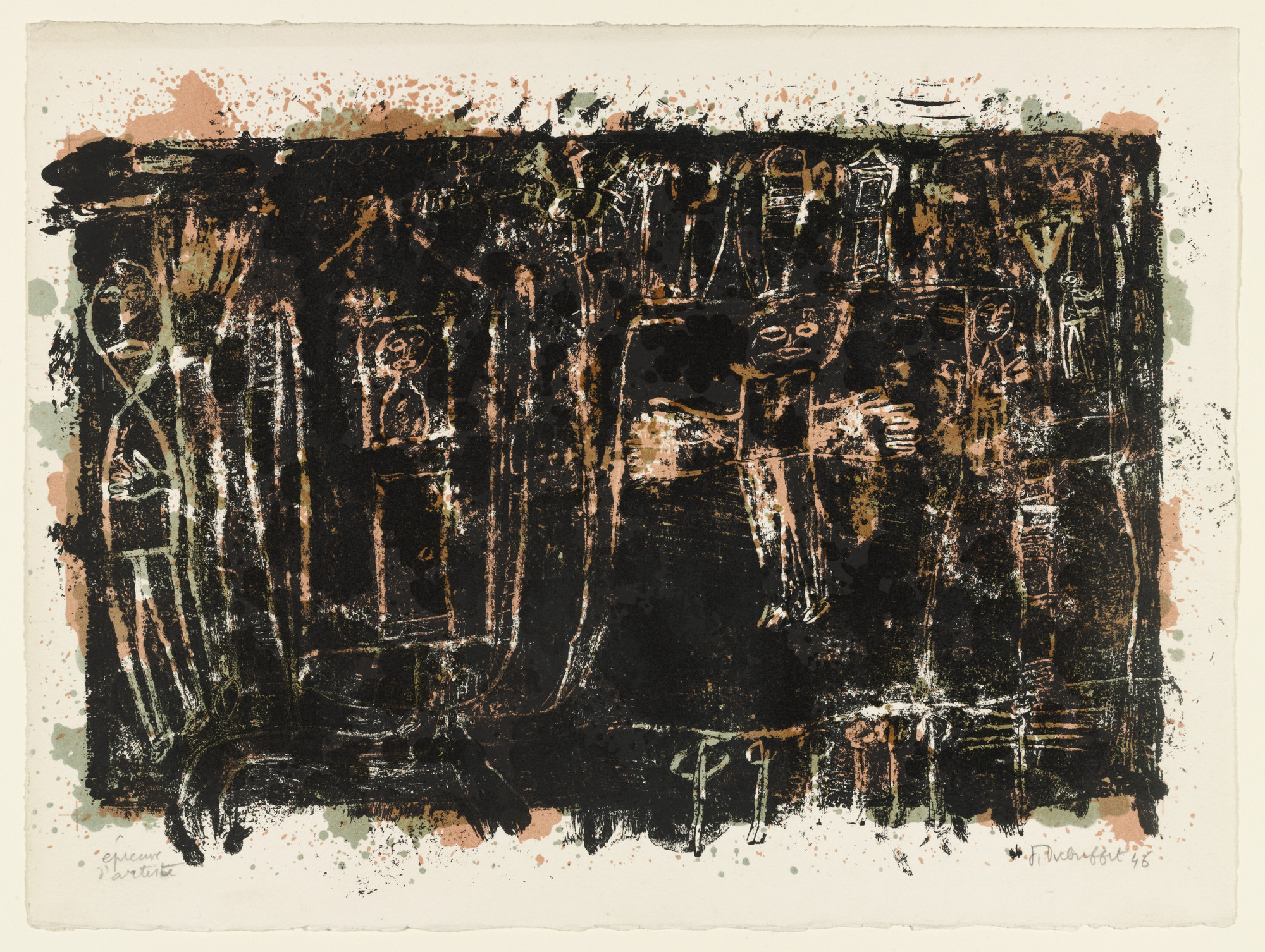 Jean Dubuffet. Inhabited Landscape (Paysage habité)
