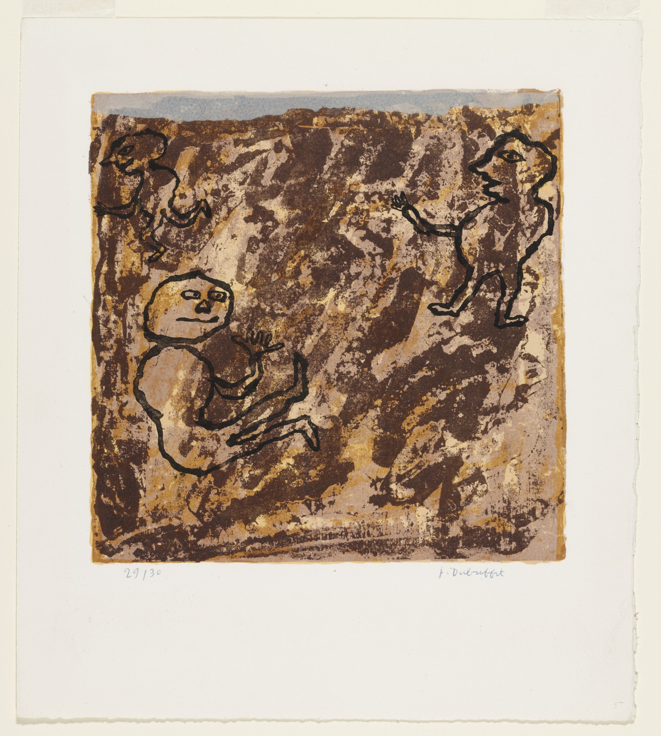 Jean Dubuffet. Desolate Places (Lieux désolés). 1949