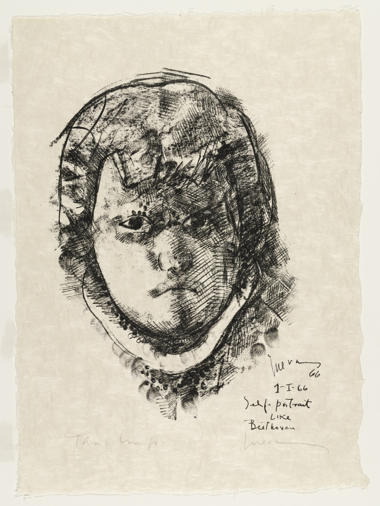 José Luis Cuevas. Portrait like Beethoven