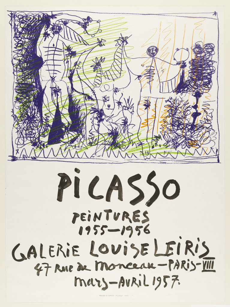 Picasso Peintures 1955–1956 (Poster for the 1957 Exhibition)