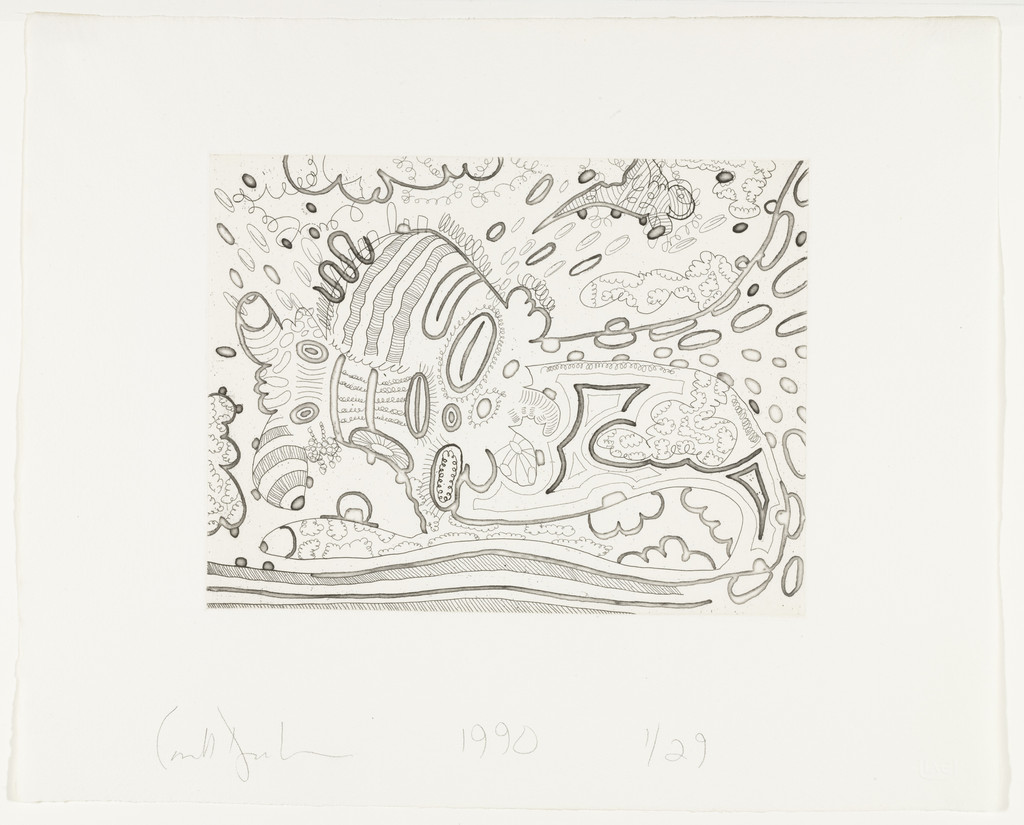 Shape Standing on Itself, Carroll Dunham, 1990