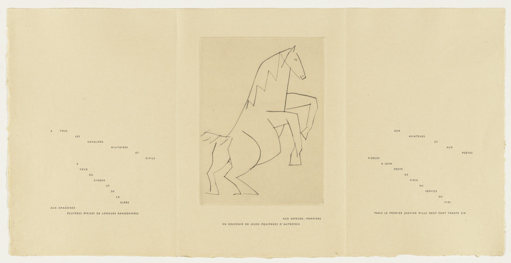 In-text plate (folio 7) from Chevaux de minuit