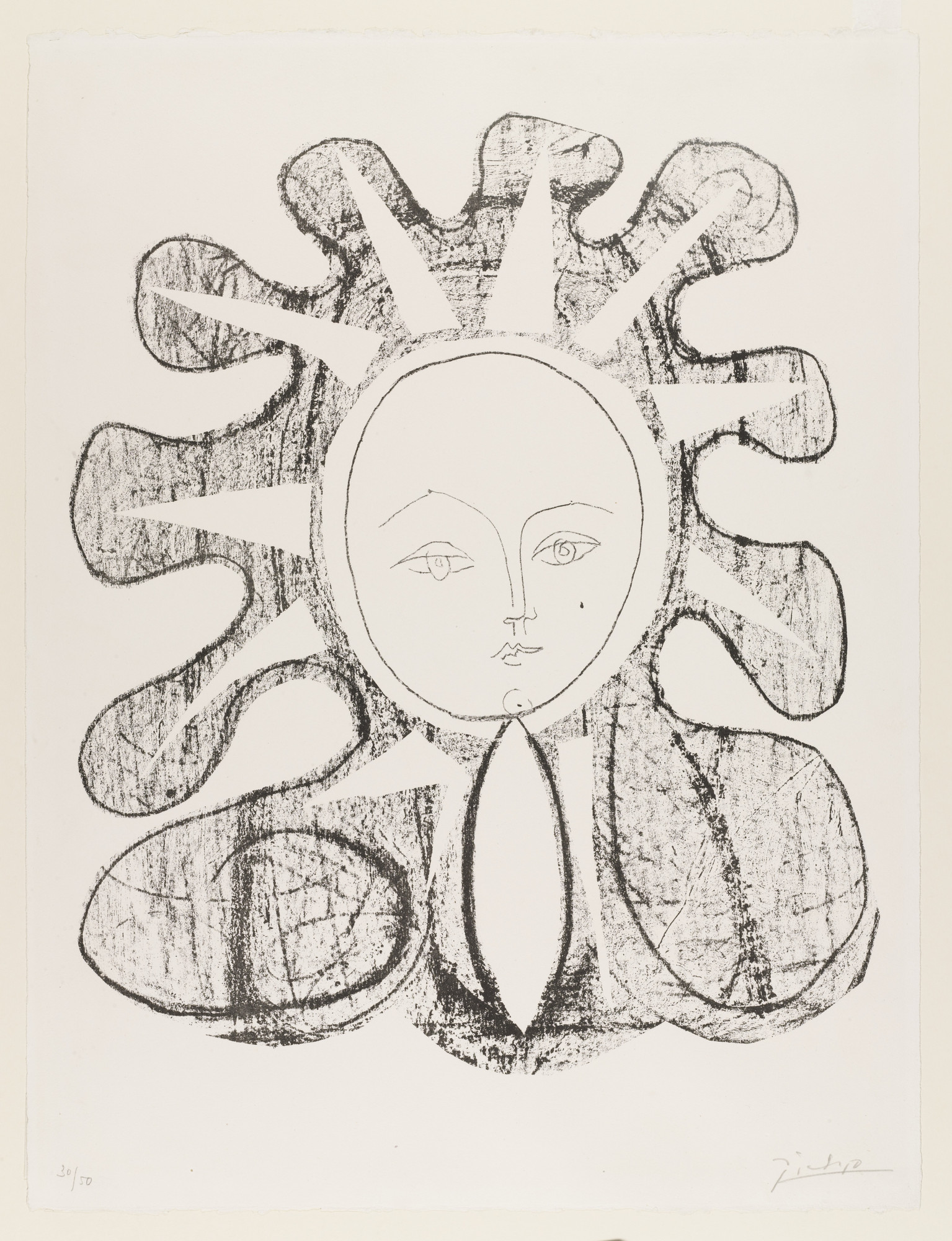 Pablo Picasso. Françoise as the Sun (Françoise en soleil