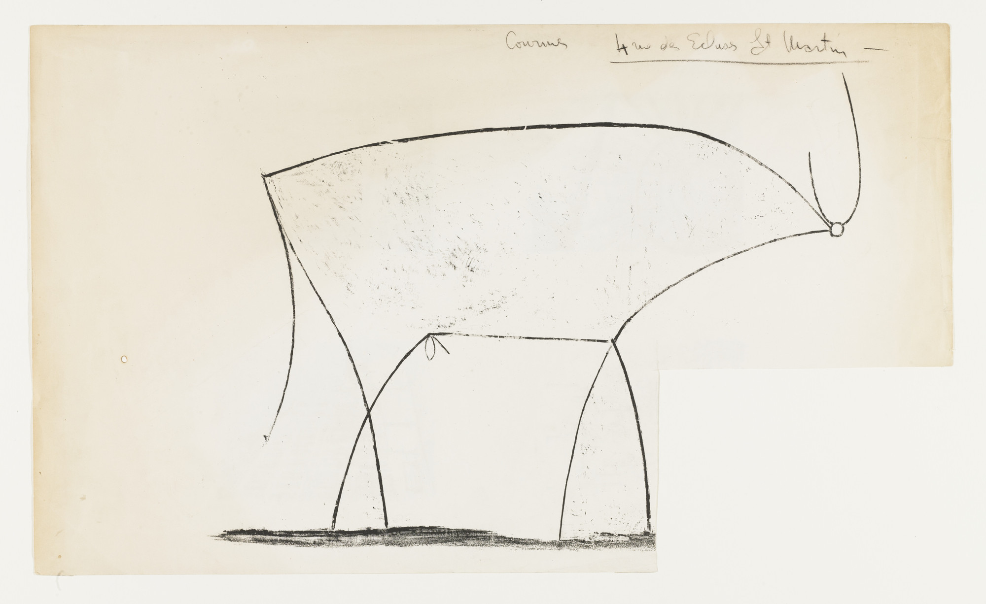 Pablo Picasso. The Bull (Le Taureau), state XI. January 17, 1946