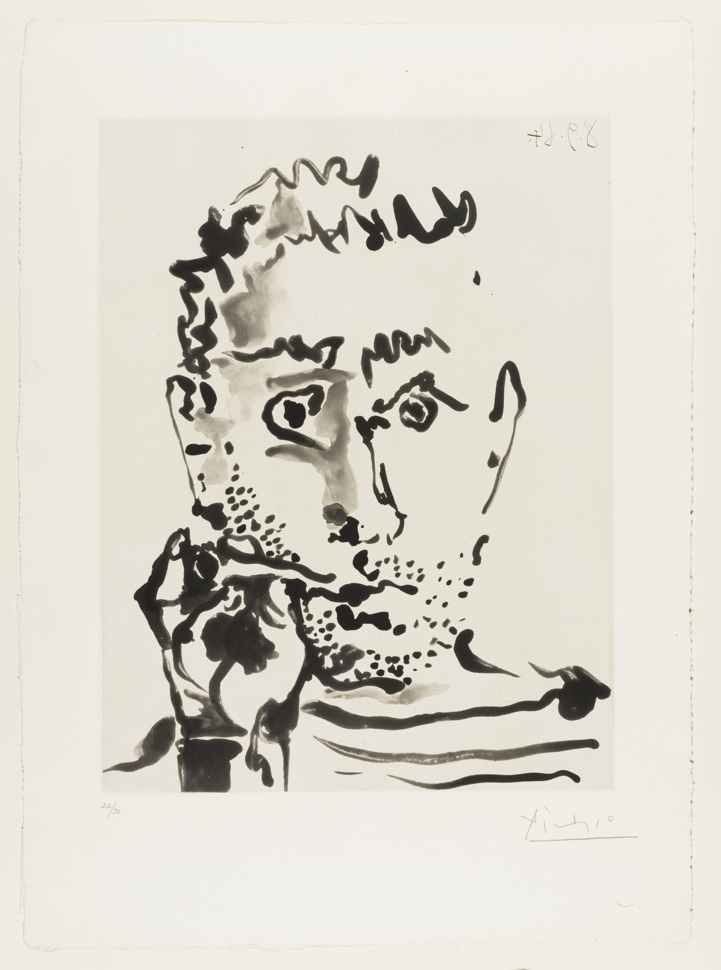 Pablo Picasso. The Smoker V (Fumeur V)