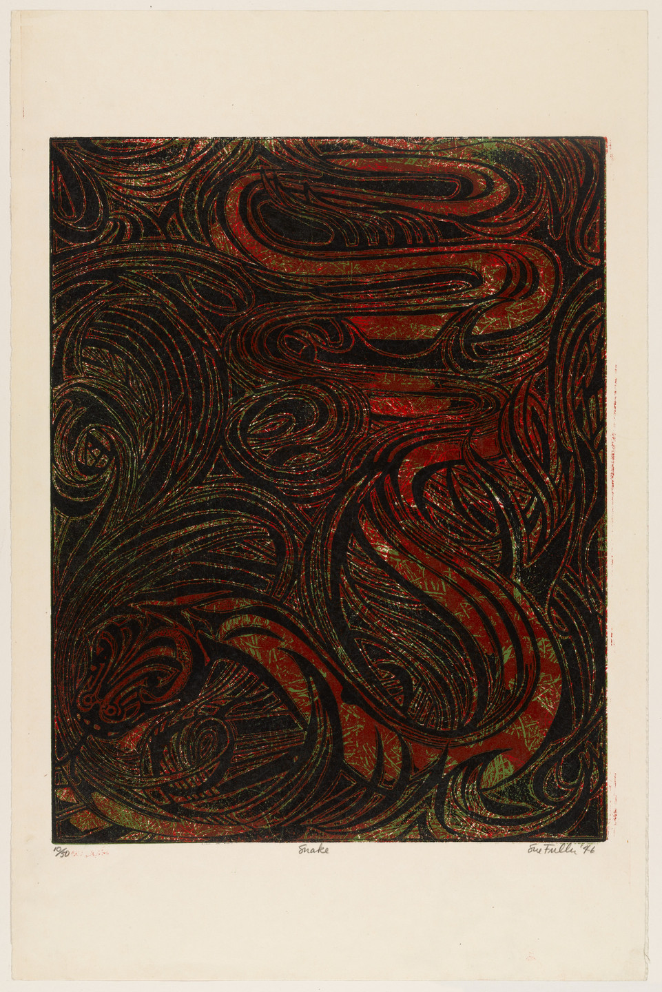 Sue Fuller. Snake. 1946