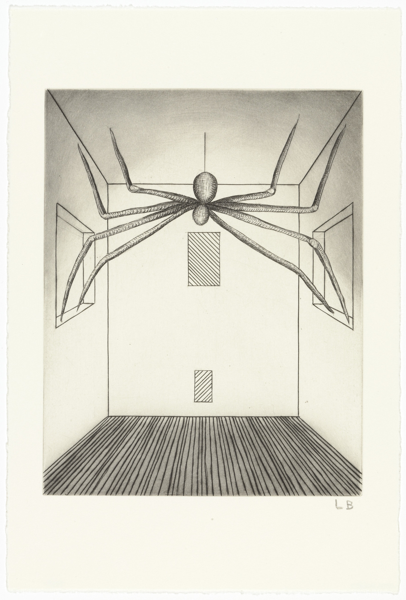 Louise Bourgeois. Spider , plate 11 of 11, from the illustrated book, He Disappeared into Complete Silence , second edition