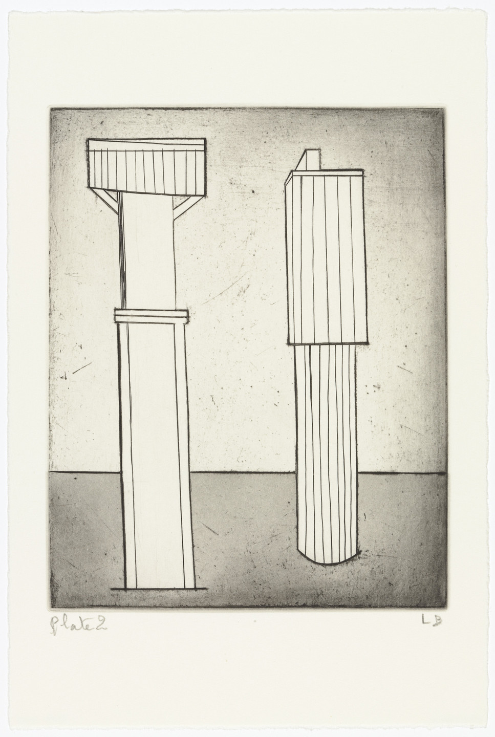 Louise Bourgeois. Plate 2 of 11, from the illustrated book, He Disappeared into Complete Silence, second edition. 2005