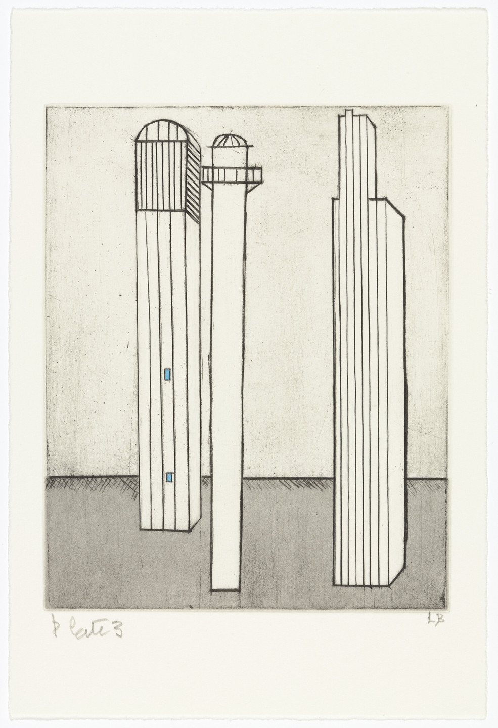 Louise Bourgeois. Plate 3 of 11, from the illustrated book, He Disappeared into Complete Silence, second edition. 2005