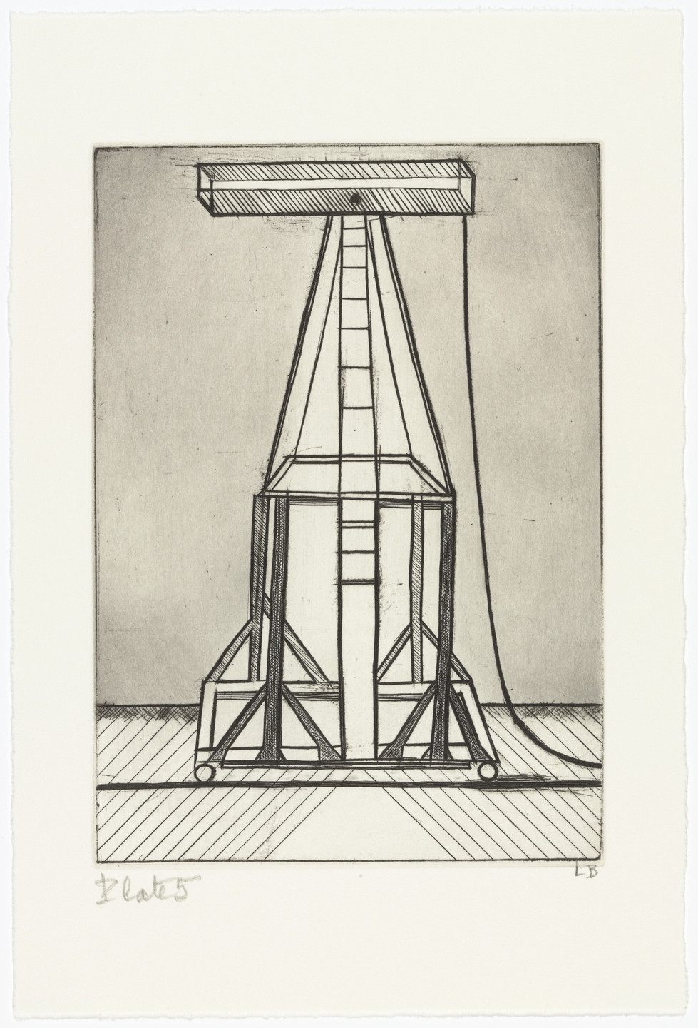 Louise Bourgeois. Plate 5 of 11, from the illustrated book, He Disappeared into Complete Silence, second edition. 2005