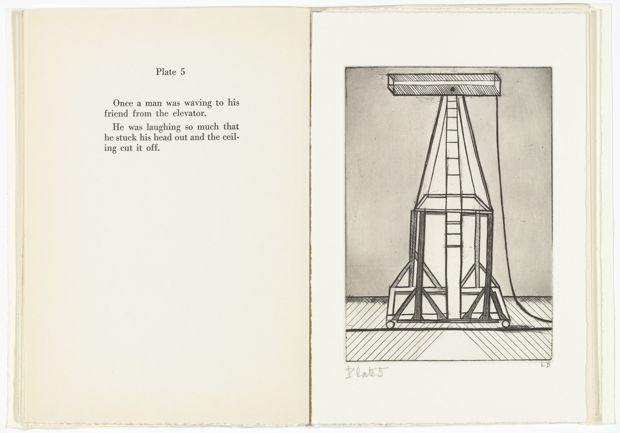 Louise Bourgeois. Plate 5 of 11, from the illustrated book, He Disappeared into Complete Silence , second edition