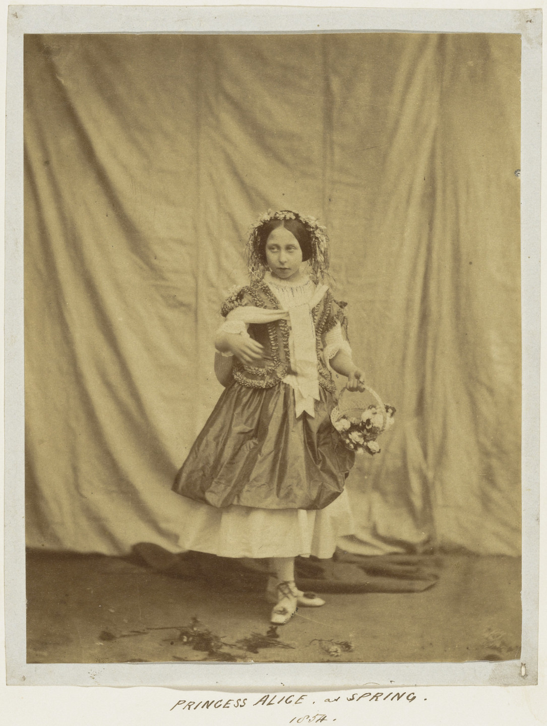Roger Fenton. Princess Alice as Spring. 1854