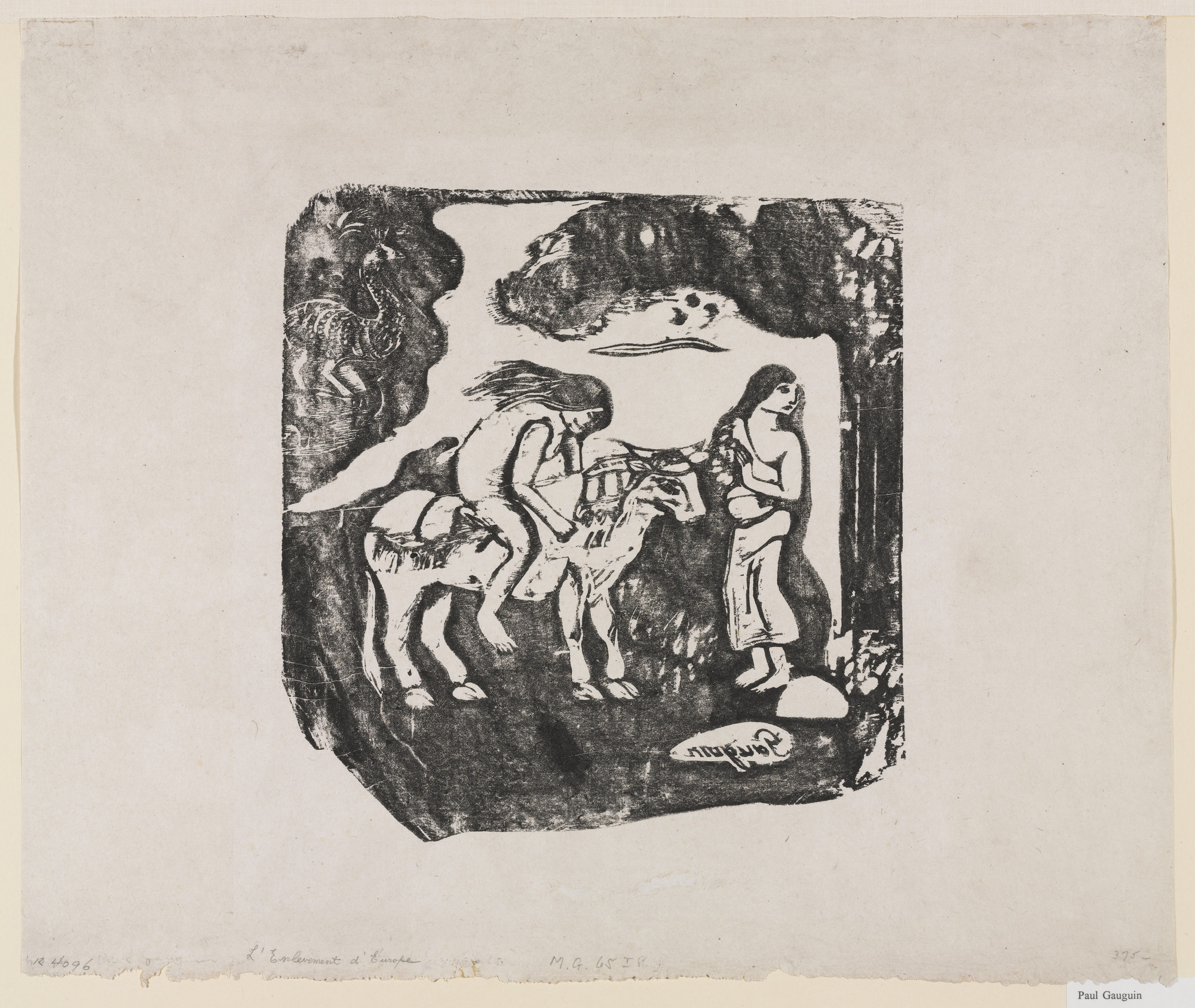 Paul Gauguin. The Rape of Europa (L'Enlèvement d'Europe)