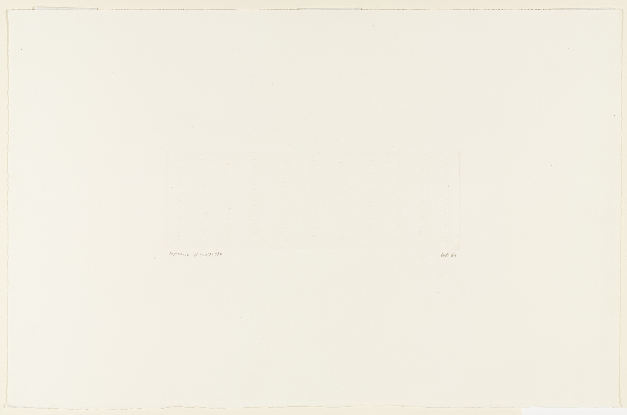 Hans Haacke. Untitled. 1961