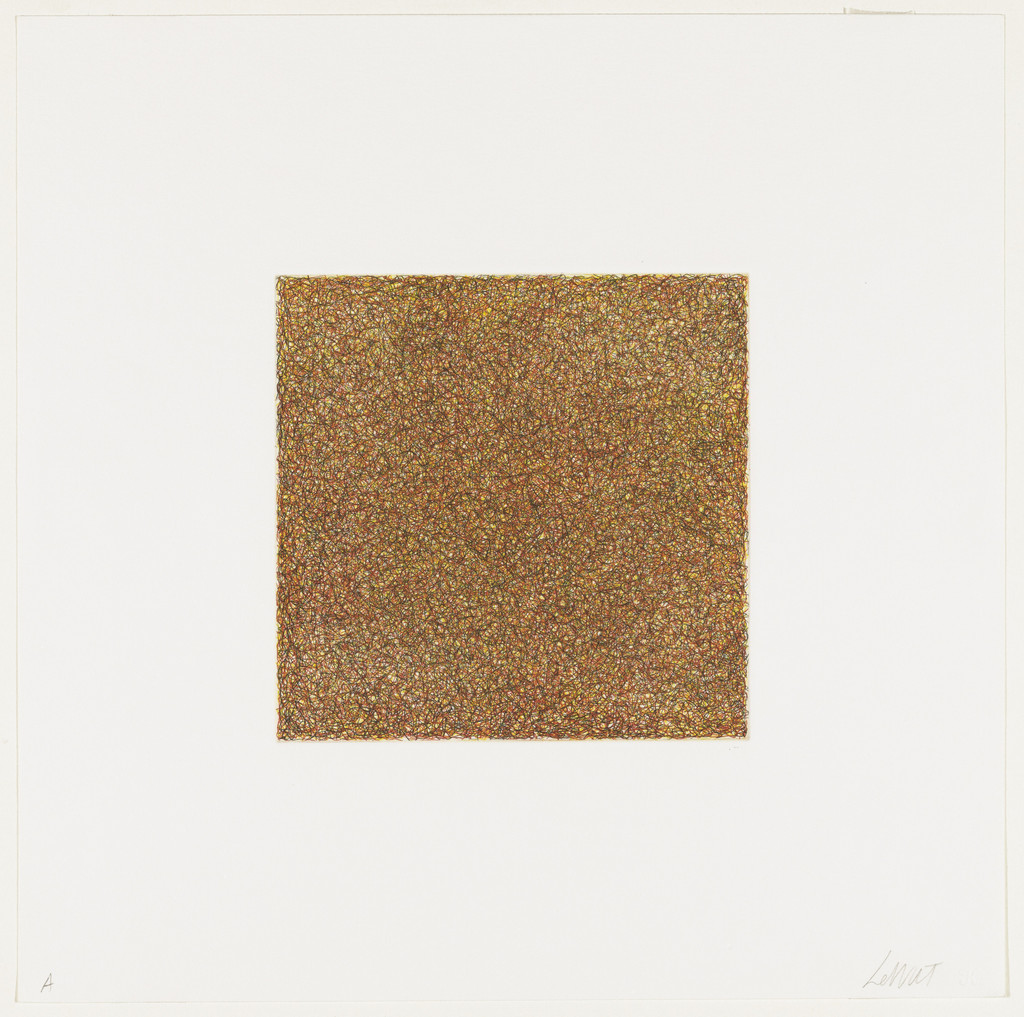 Untitled from Scribbles printed in four directions using four colors