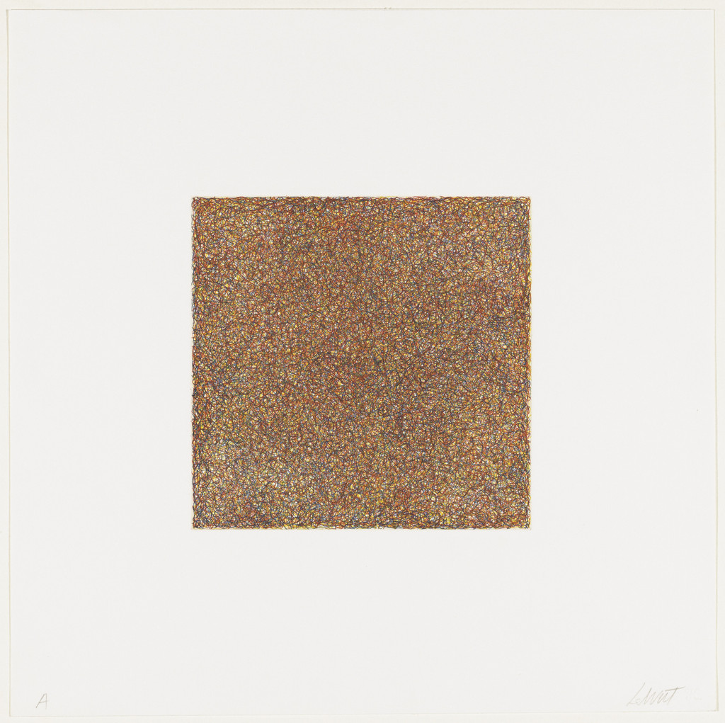 Untitled from Scribbles printed in four directions using four colors