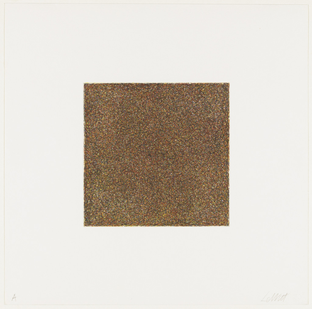 Untitled from Scribbles printed in four directions using four colors