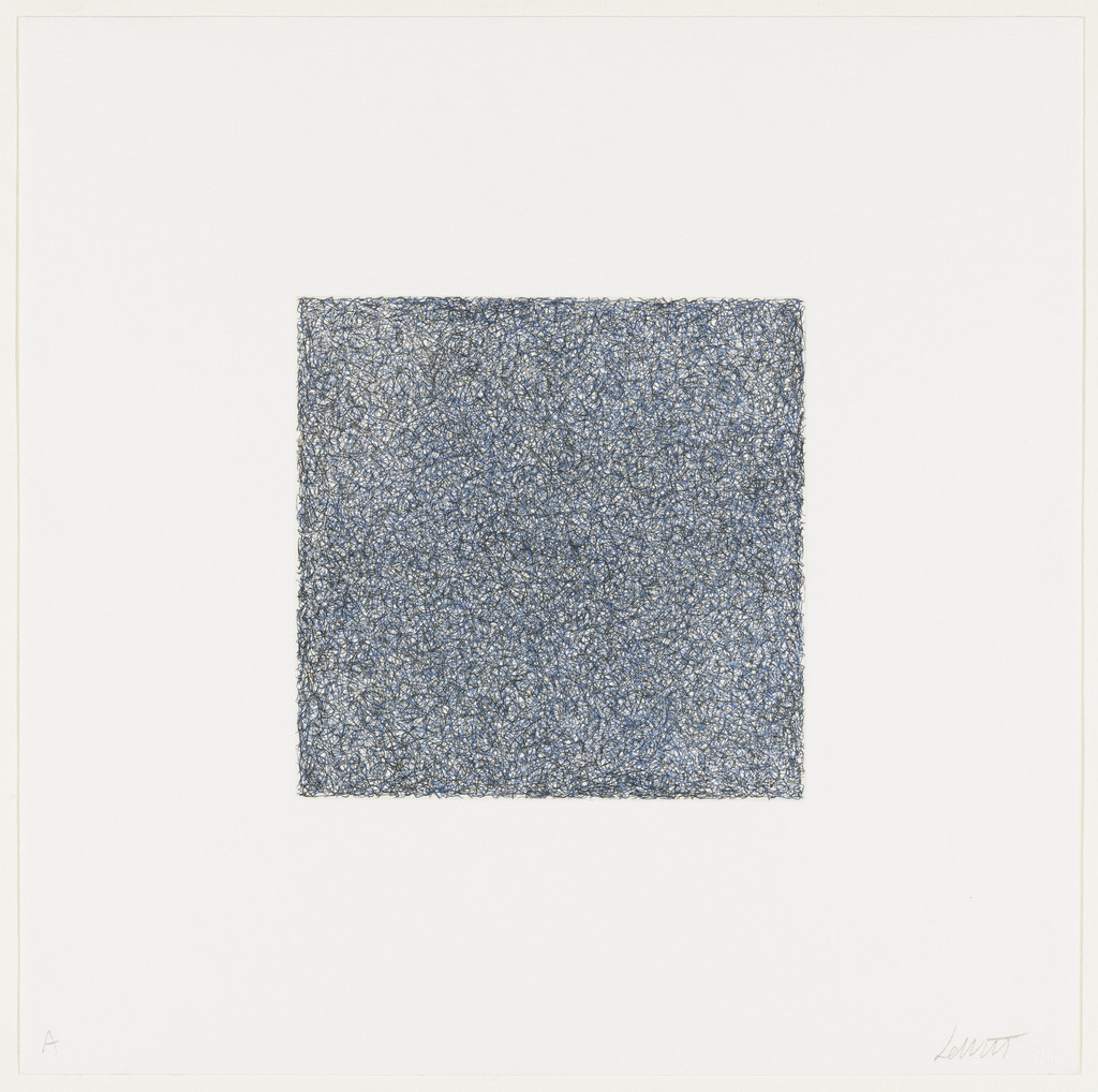 Untitled from Scribbles printed in four directions using four colors