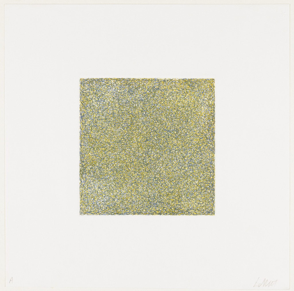 Untitled from Scribbles printed in four directions using four colors