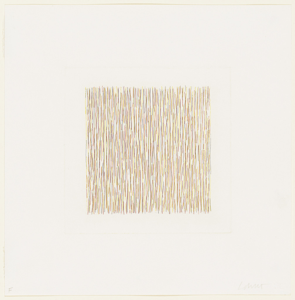 Lines, Not Straight, Not Touching, Four Colours, Сол Ле Витт, 1971