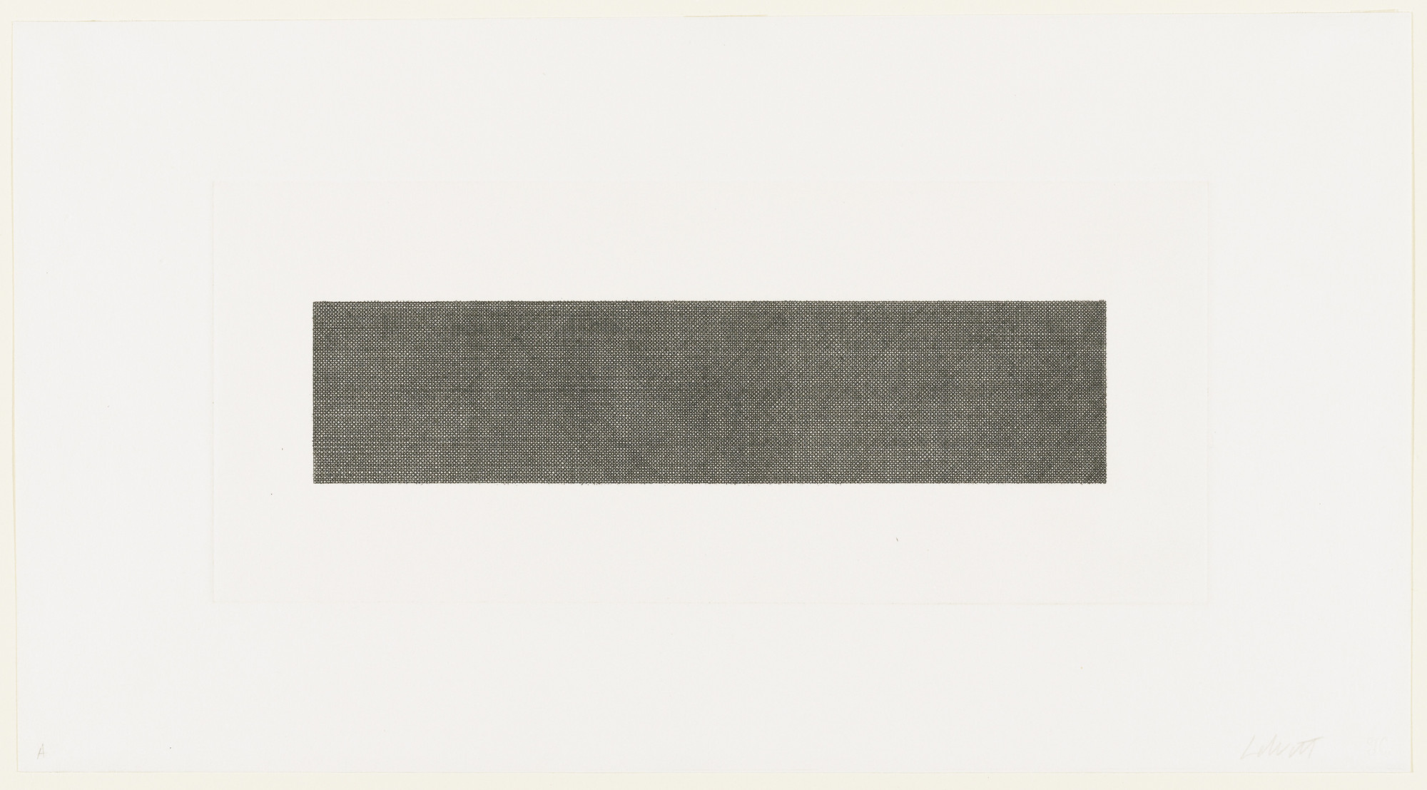 Sol LeWitt. Lines in Four Directions, Superimposed (Horizontal)