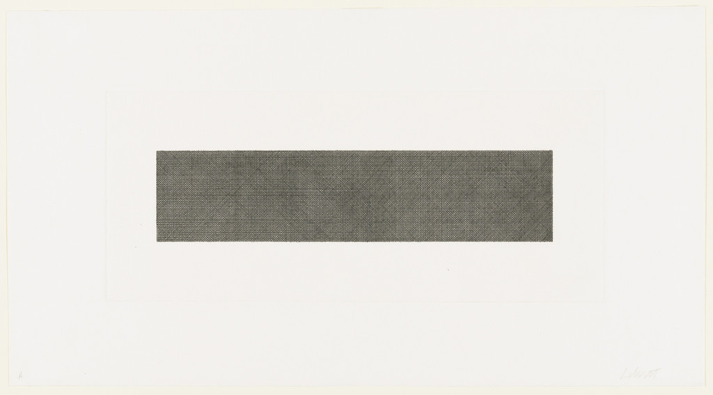 Lines in Four Directions, Superimposed (Horizontal), Сол Ле Витт, 1971