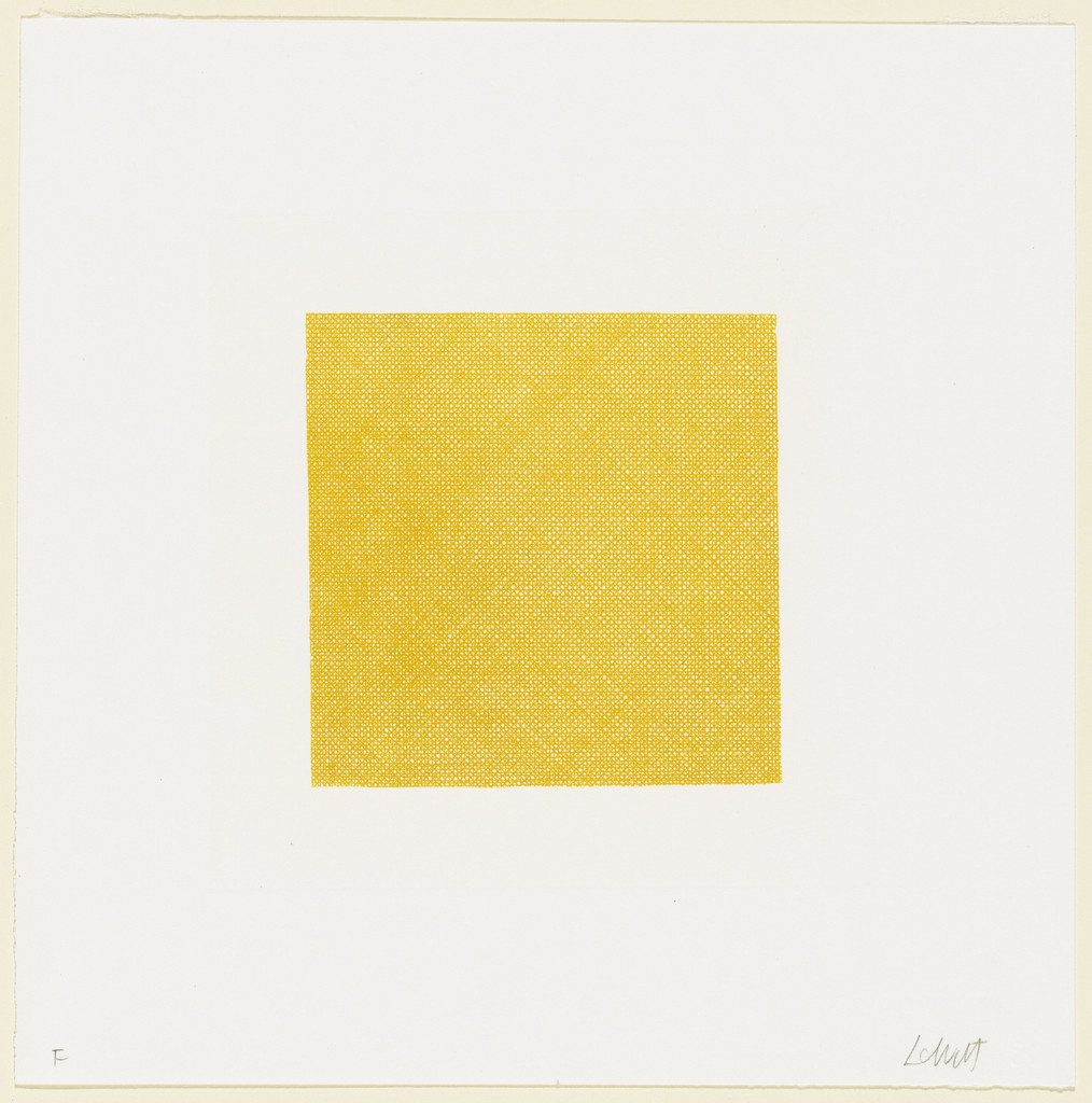 Lines in Four Directions, Superimposed (Yellow)