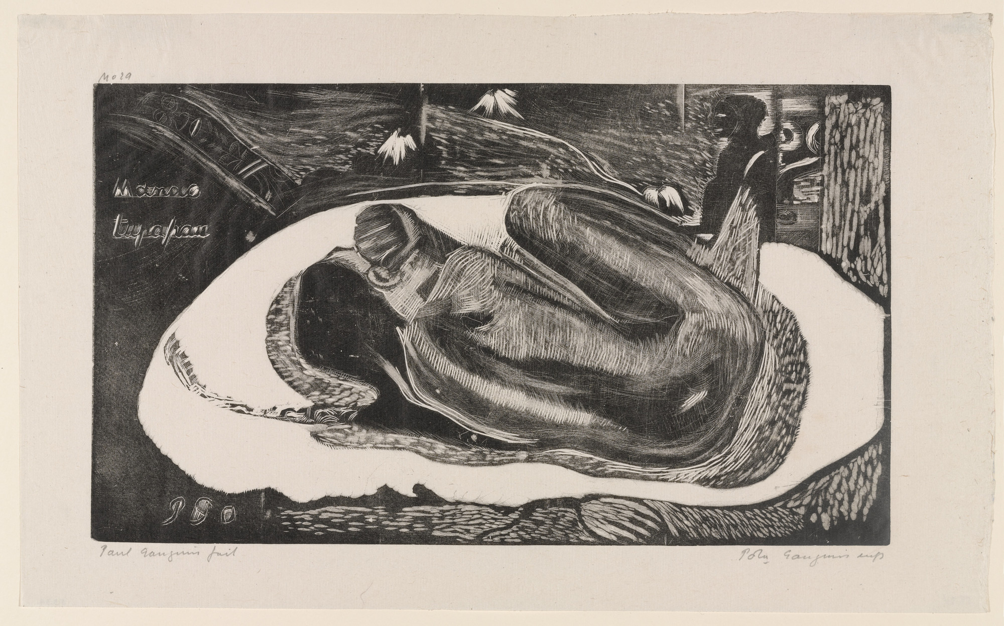 Paul Gauguin. Manao tupapau (Watched by the Spirit of the Dead) from Noa Noa (Fragrant Scent)