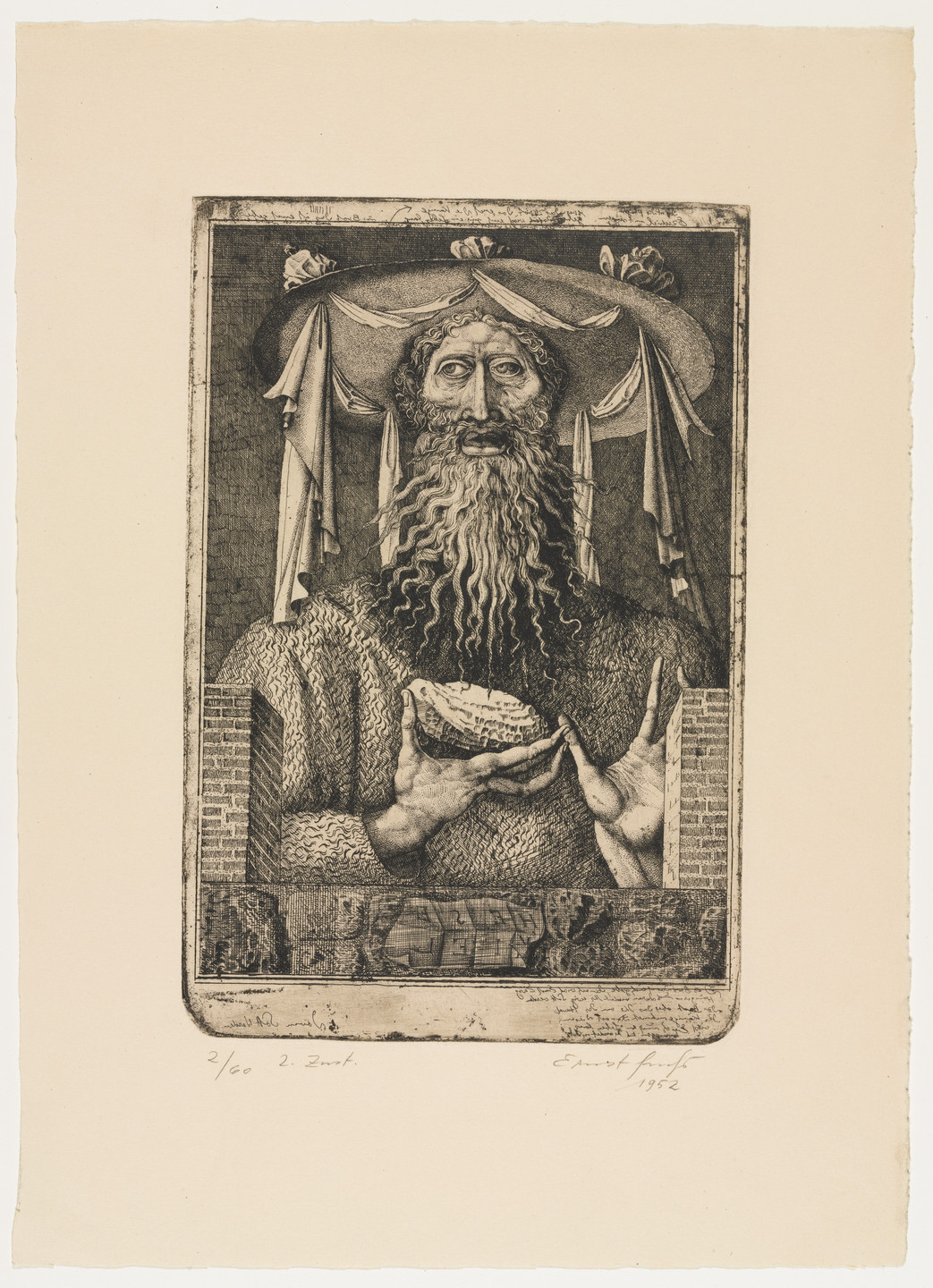 Ernst Fuchs. Ezekiel (State II). 1952