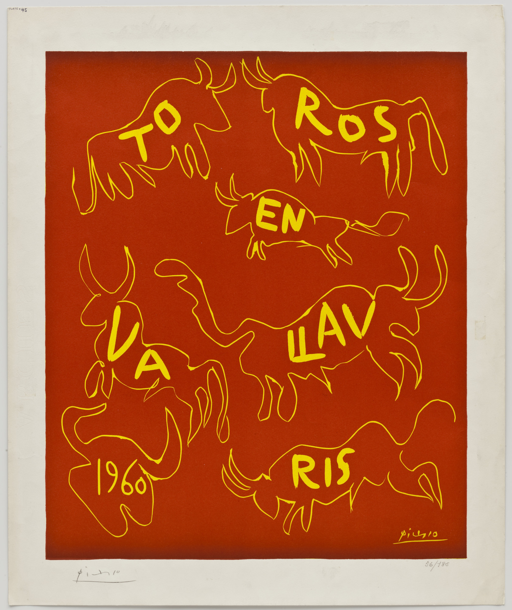 Pablo Picasso. Toros en Vallauris 1960. 1960 | MoMA