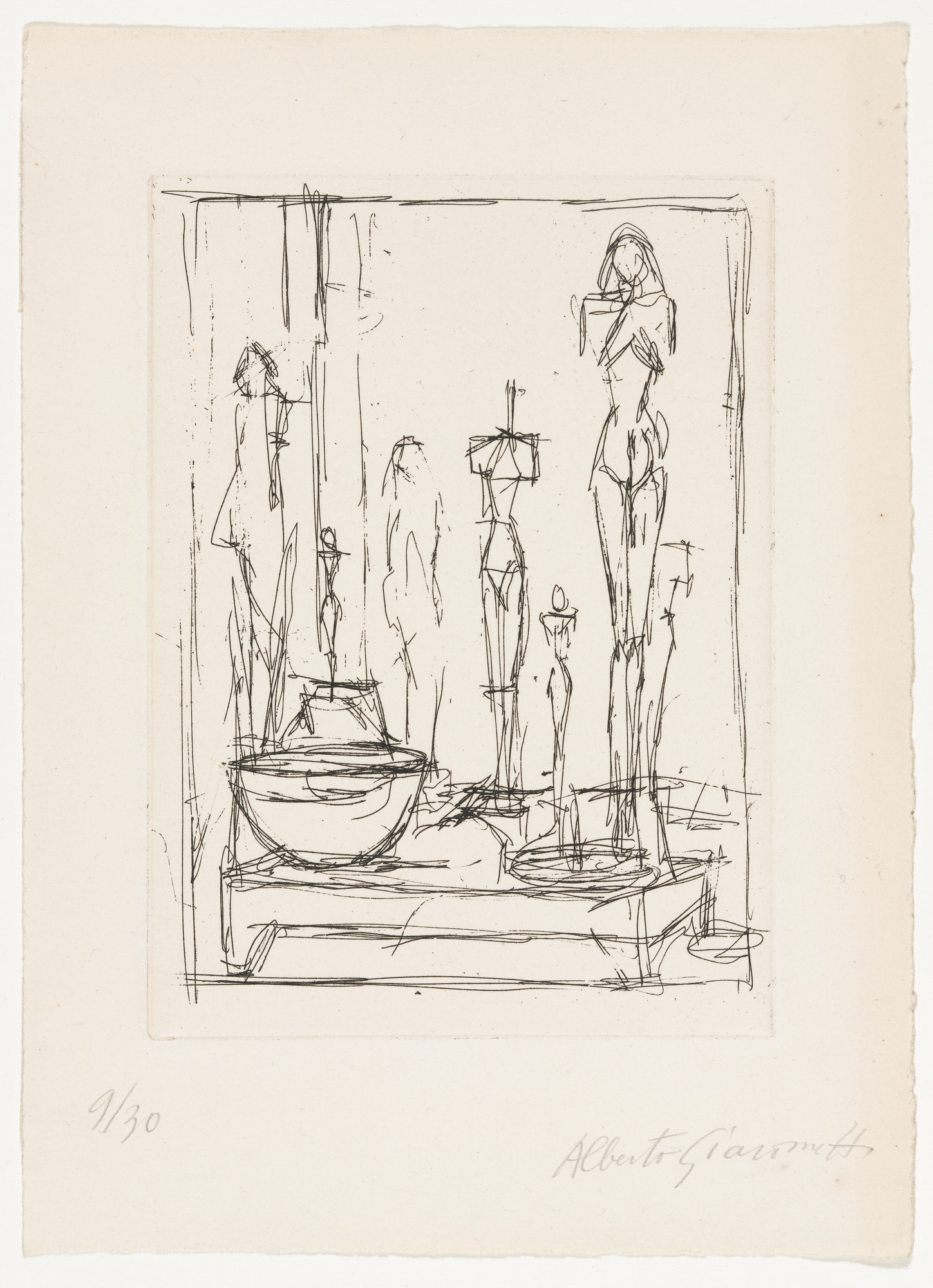 Alberto Giacometti. Characters in the Studio II ( Personnages dans l'atelier II )