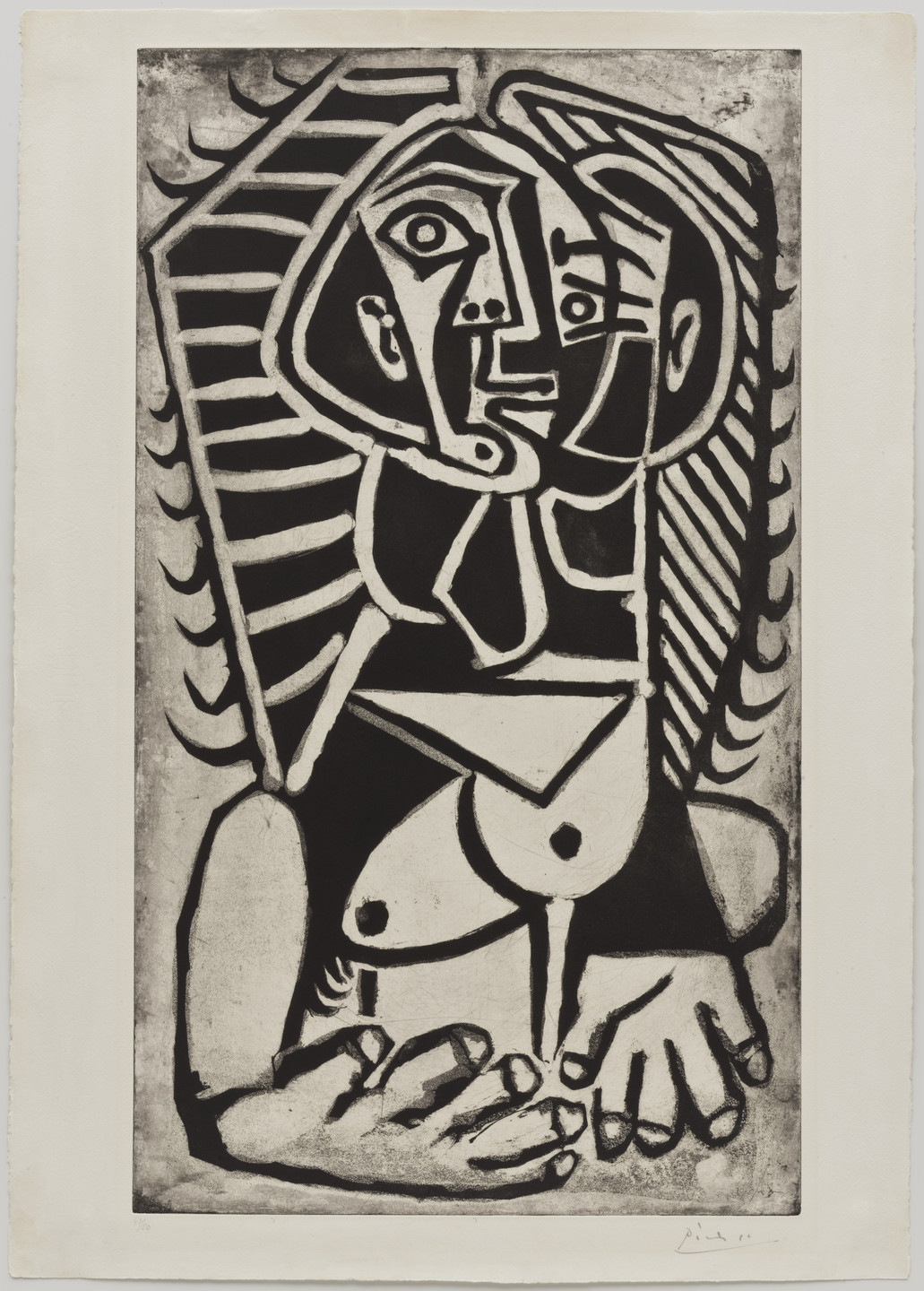 Pablo Picasso. The Egyptian (L&#39;Égyptienne). 1953