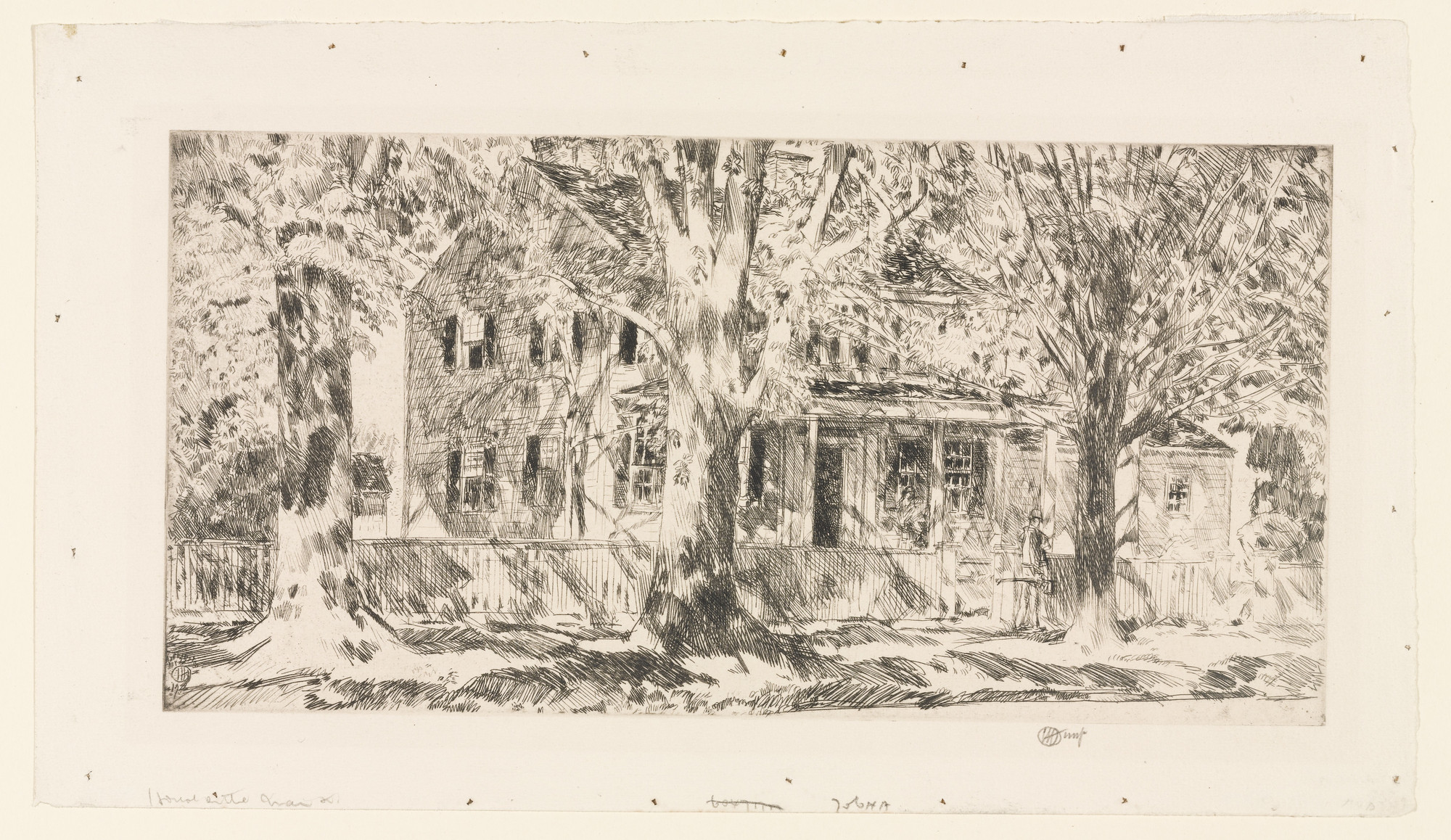 Childe Hassam. House on Main Street, Easthampton. 1922