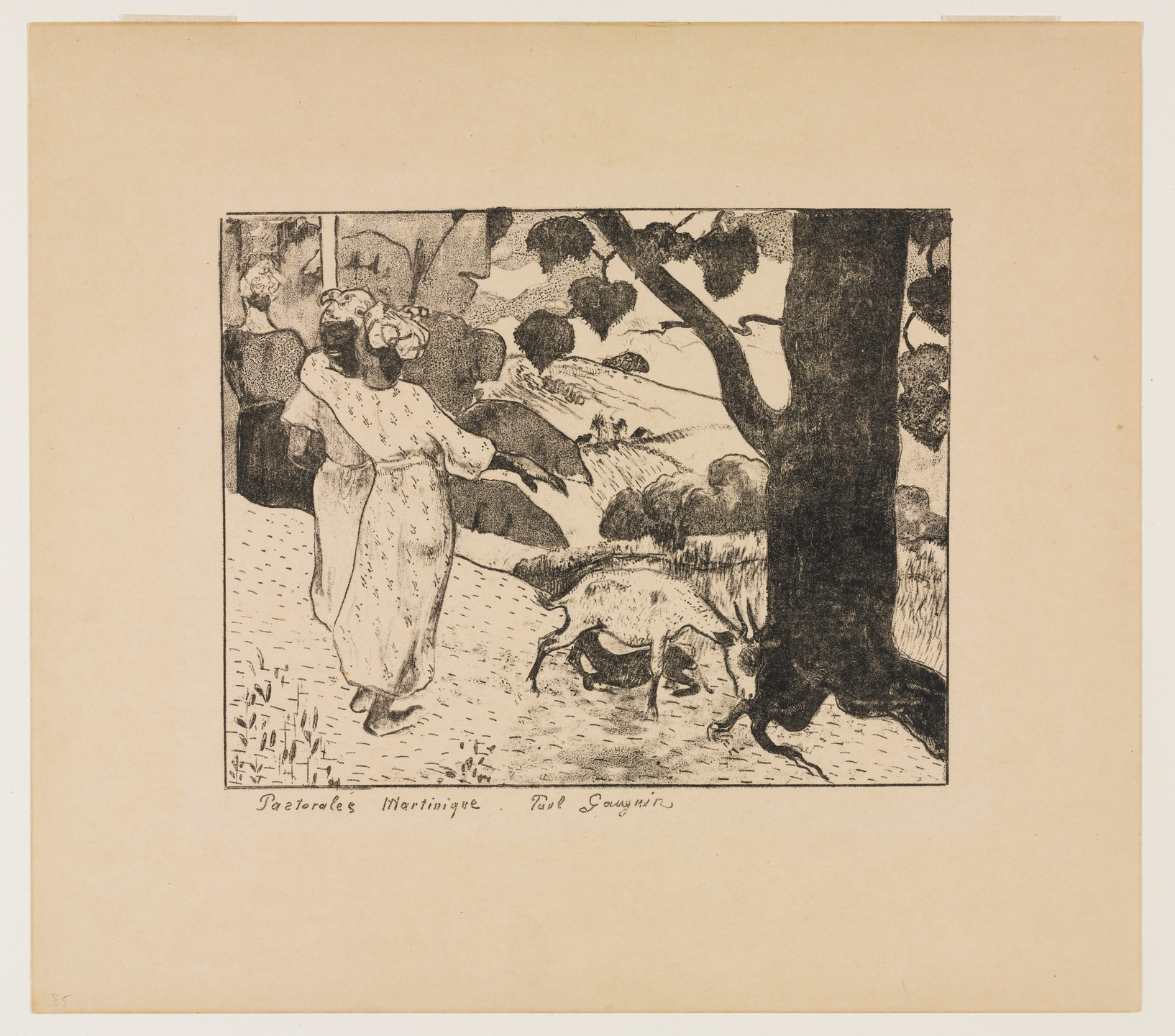 Paul Gauguin. Pastoral in Martinique (Pastorales Martinique). 1889, published 1894