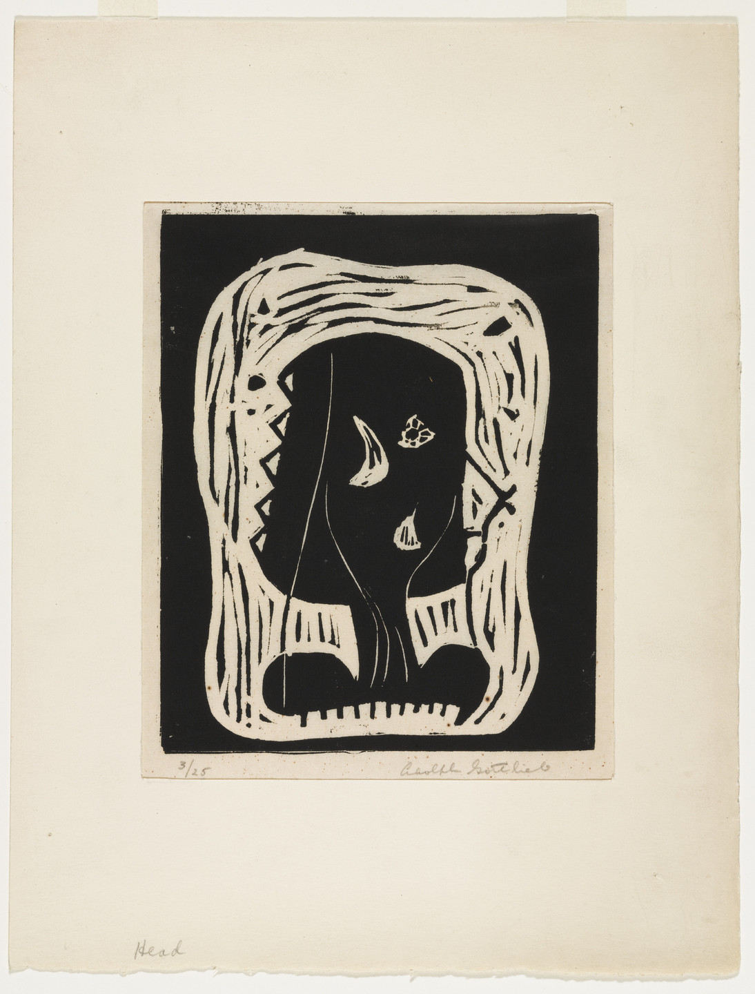 Adolph Gottlieb. Head. c. 1944