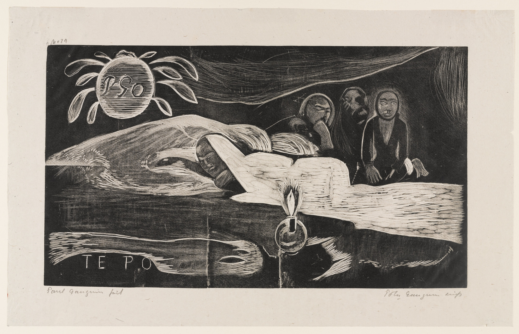 Paul Gauguin. Night Eternal (Te Po). 1894, printed 1921