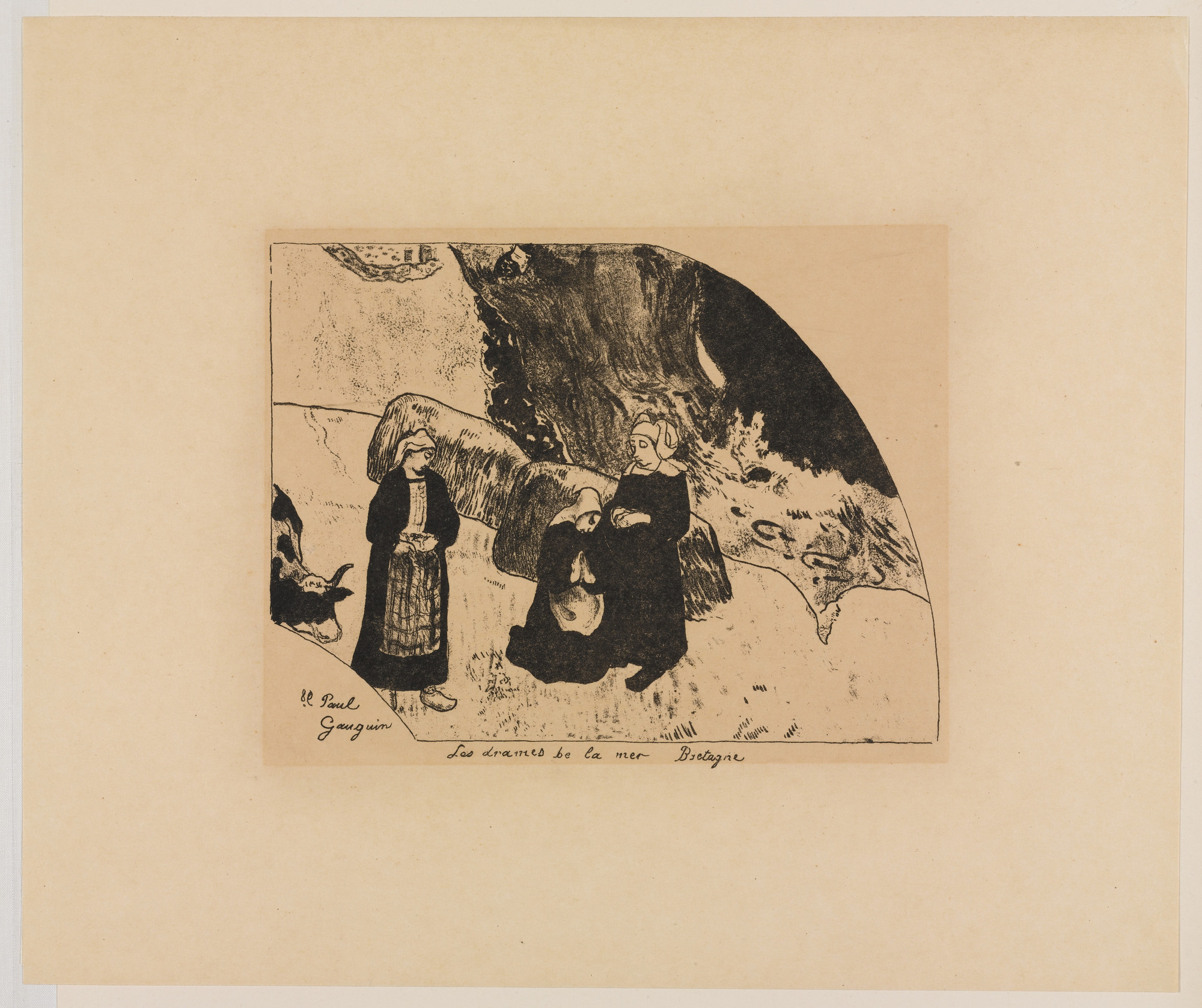 Paul Gauguin. The Tragedies of the Sea, Brittany (Les Drames