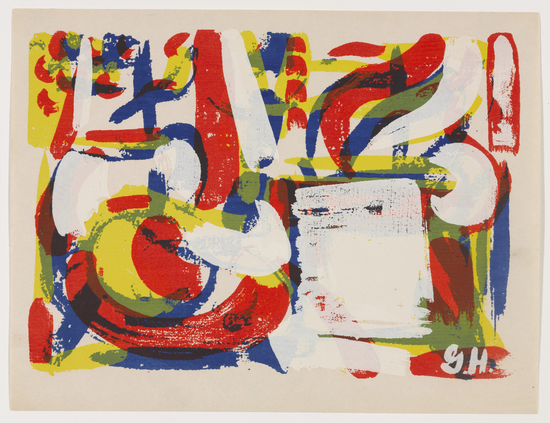 Grace Hartigan. Proof for Untitled from Folder, Vol. I, No. I. 1953