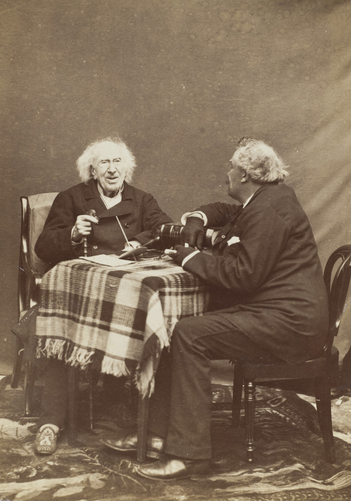 Nadar with Eugène Chevreuil on his Hundredth Birthday