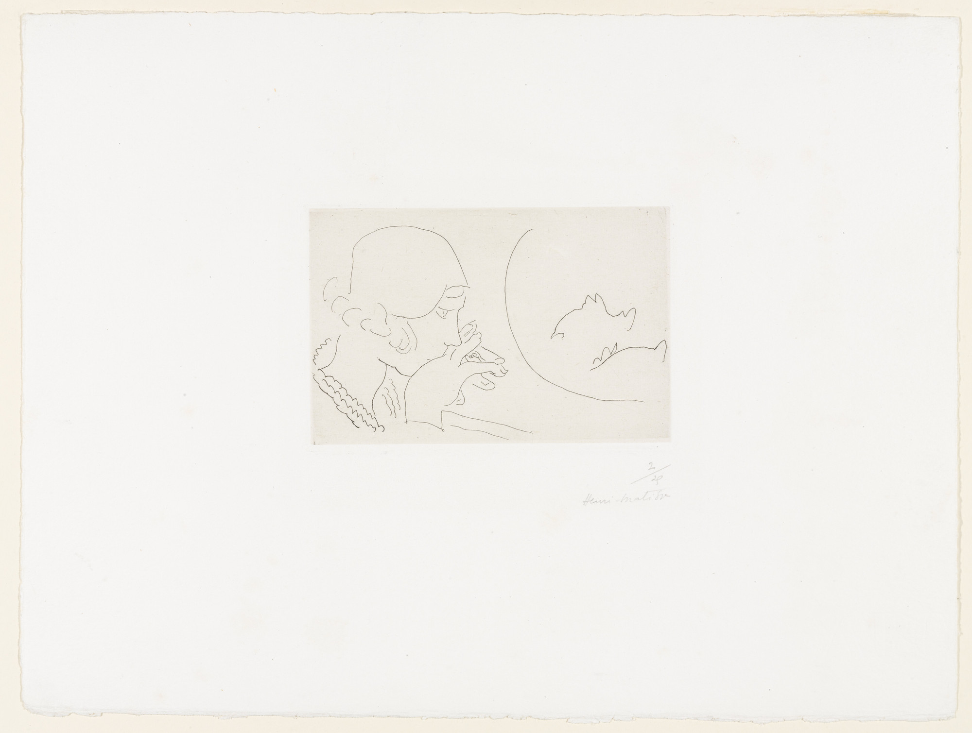 Henri Matisse. Young Woman Contemplating a Goldfish Bowl (Jeune femme contemplant un bocal de poissons rouges)