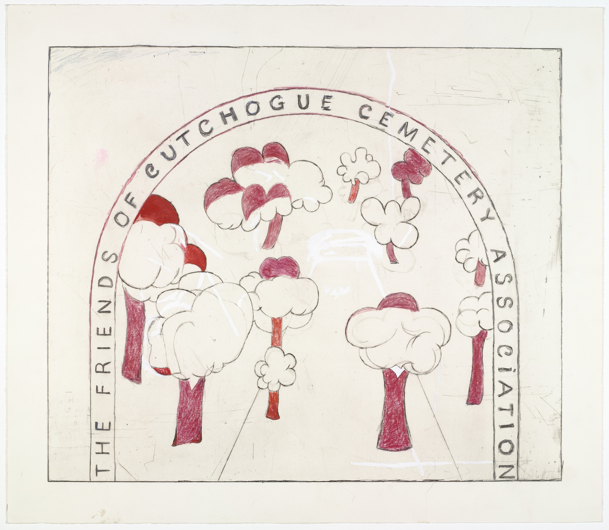 Louise Bourgeois. Friends of Cutchogue Cemetery, version 2 of 2, state I of IX