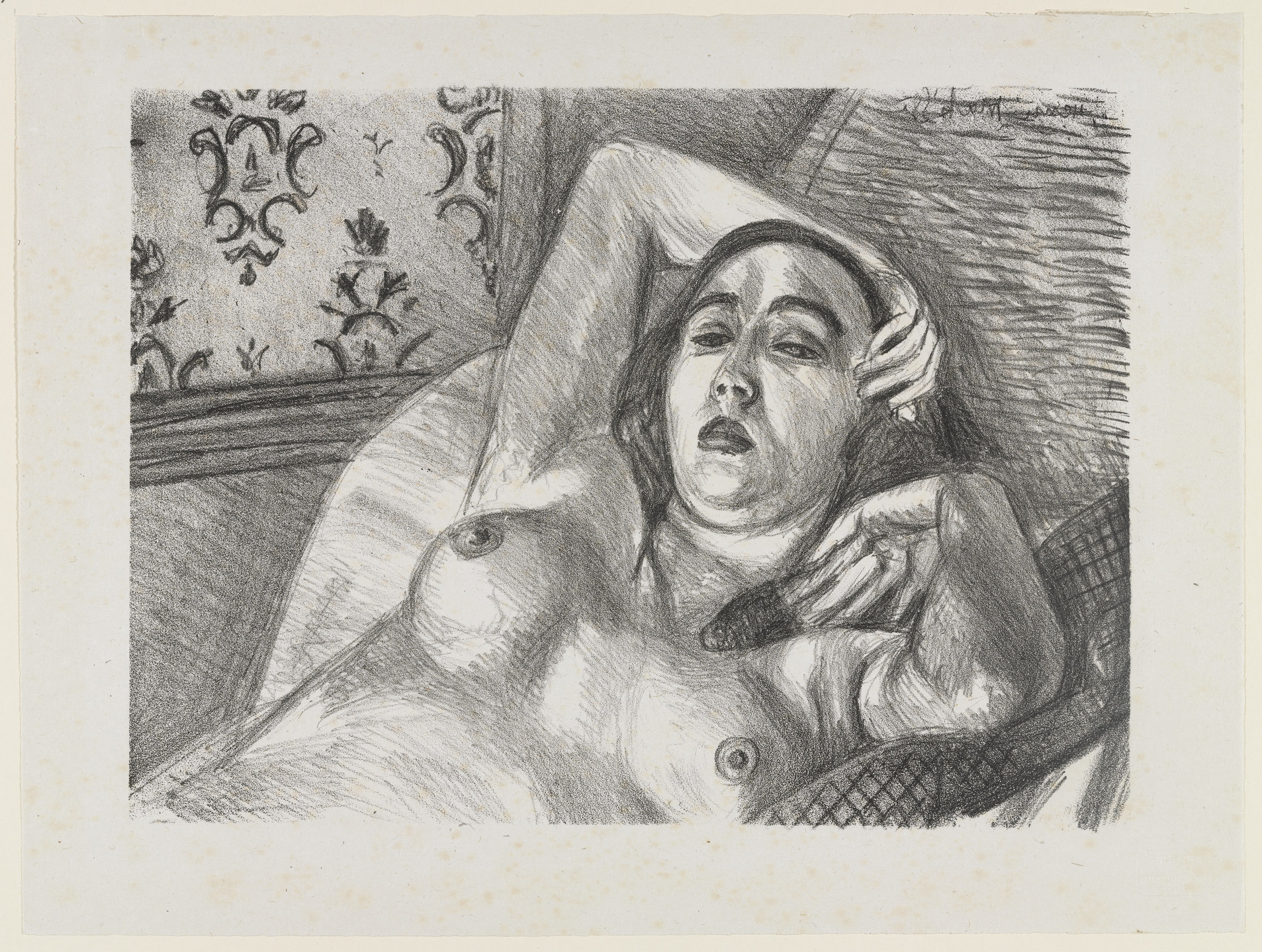 Henri Matisse. Model in Repose (Le Repos du modèle) from Essai dur l&#39;histoire de la lithographie en France. Les Peintures lithographes de Manet à Matisse. Album de lithographies originales.. 1922, published c. 1924