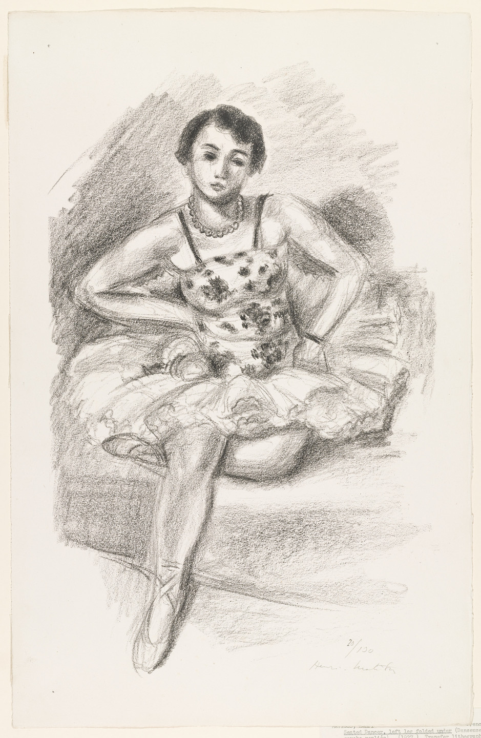 Henri Matisse. Untitled from Ten Dancers (Dix Danseuses). 1927